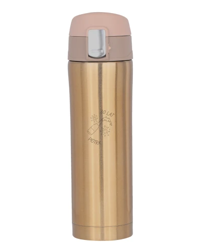 Personalizowany Urodzinowy Kubek termiczny, złoty - MUG2, Wzór 6