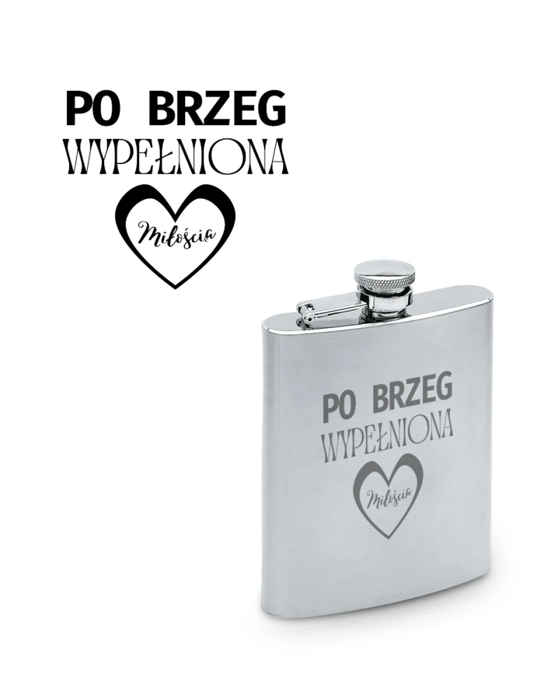 Piersiówka na Walentynki 200ml