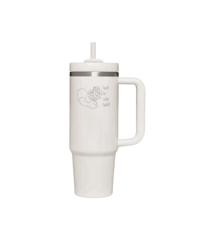 Personalizowany Kubek termiczny biały, Dzień Chłopaka - Wzór 1 MUG W
